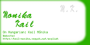 monika kail business card